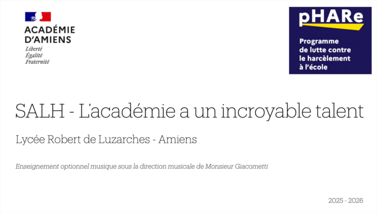 College Boy – Option musique du Lycée Robert de Luzarches (Amiens)